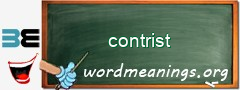 WordMeaning blackboard for contrist